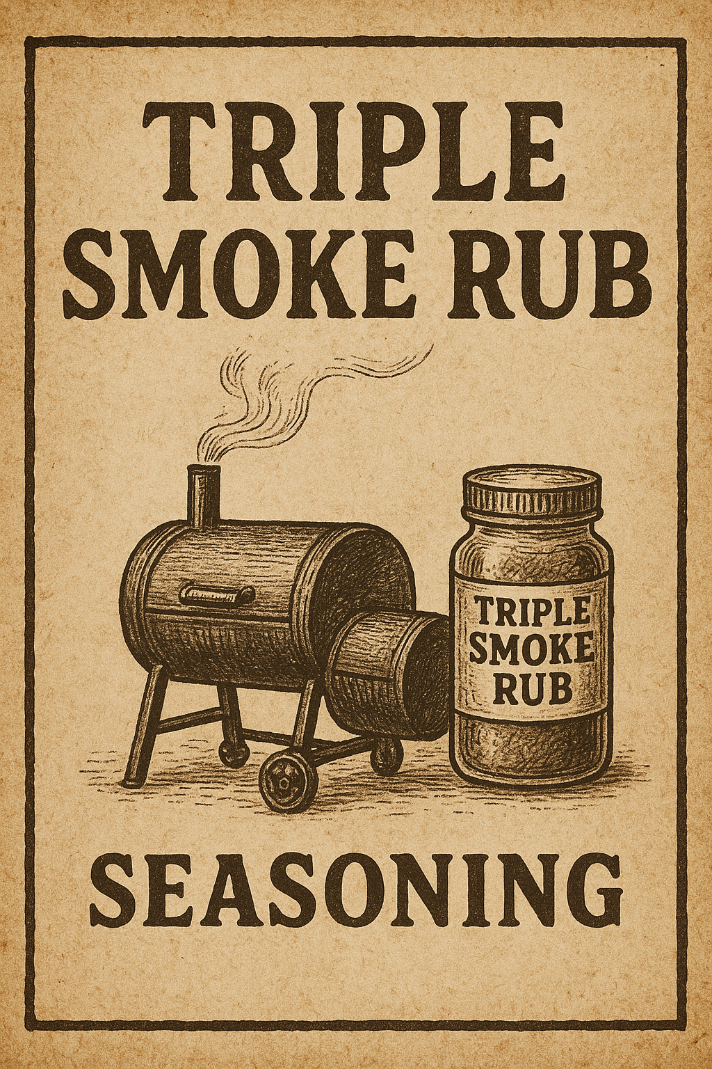 Triple Blend Smoke Rub 9.3oz