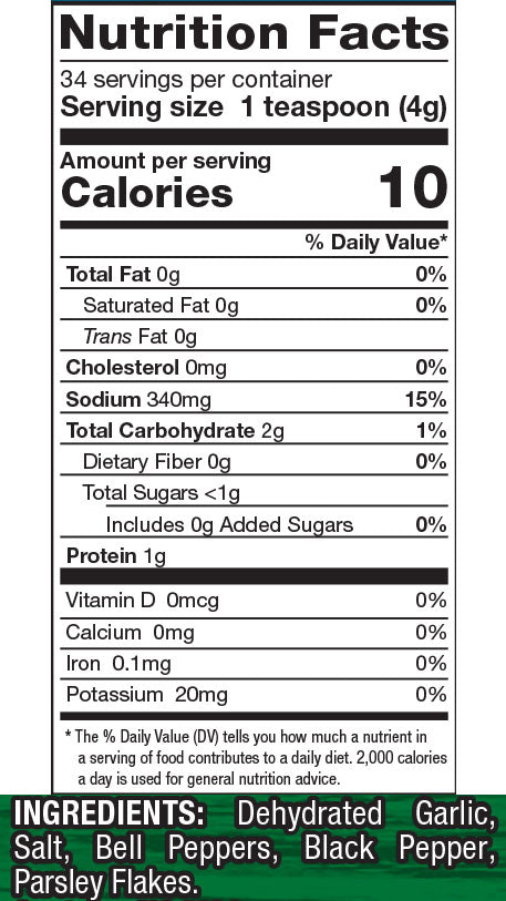 OMGarlic Seasoning™ 4.8 oz