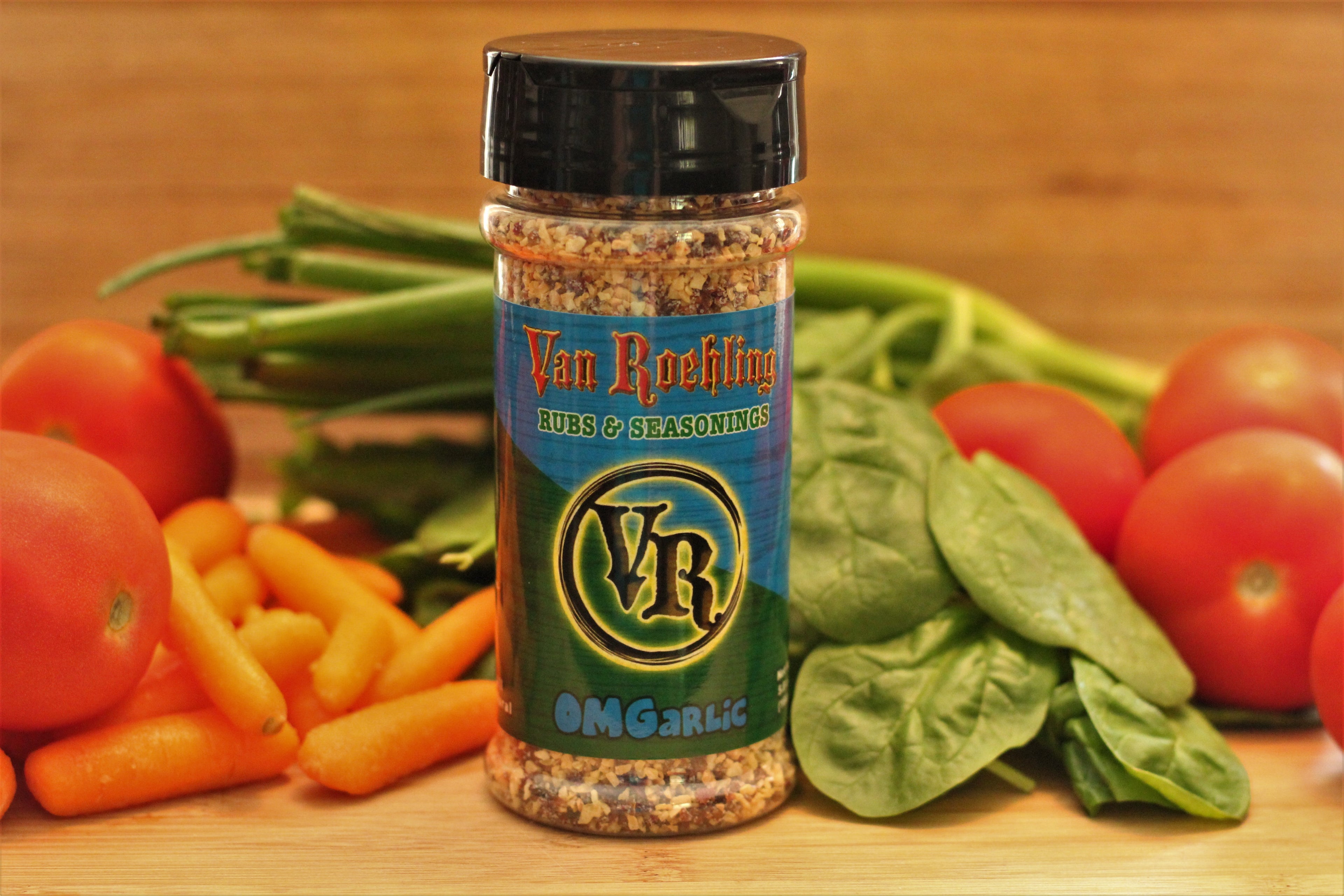 Van Roehling OMGarlic Seasoning best flavor for salad veggies chicken garlic butter italian garlic and herbs chicken marinade